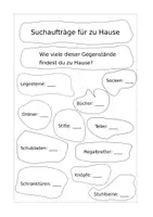 Vorschau - Arbeitsblätter - Zählen Suchaufträge Klasse 1 und 2 - Deckblatt