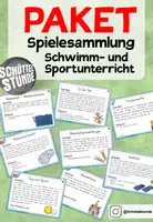 Vorschau - Spiele - PAKET - Spielesammlung Sport- und Schwimmunterricht - Deckblatt