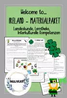 Vorschau - Arbeitsblätter - Irland Landeskunde - Materialpaket - Lerntheke - Stationsarbeit - interkulturelle Kompetenzen - Deckblatt