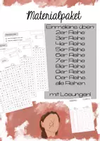 Vorschau - Arbeitsblätter - Malaufgaben finden I Suchsel Materialpaket - Deckblatt