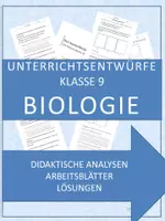 Vorschau - Stundenentwürfe - Biologie: Unterrichtsentwürfe für Klasse 9 - Materialpaket - Deckblatt