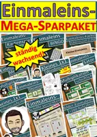 Vorschau - Stundenentwürfe - Einmaleins Megasparpaket Einmaleins (wachsend) - Deckblatt