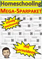 Vorschau - Stundenentwürfe - Homeschooling Materialpaket (wachsend) (auch Homeschooling) - Deckblatt