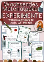 Vorschau - Stundenentwürfe - Experimente - Wachsendes Materialpaket - Deckblatt