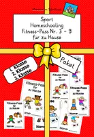 Vorschau - Aufgabenkarten - Paket: Fitnesspass 3-9 - Deckblatt