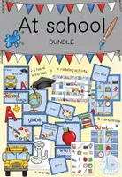 Vorschau - Spiele - At School - MATERIALPAKET / SPARPAKET / SPARSET / BUNDLE - Deckblatt
