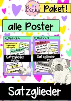 Vorschau - Poster - Satzglieder Poster Paket - Deckblatt