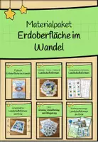 Vorschau - Arbeitsblätter - Materialpaket: Erdoberfläche im Wandel - Deckblatt