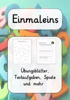 Vorschau - Arbeitsblätter - Maxi-Paket zum Einmaleins (18 Materialien) - Deckblatt