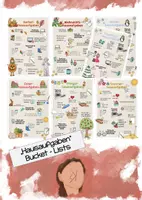 Vorschau - Poster - Hausaufgaben für ALLE Ferien / Bucket-List - Deckblatt