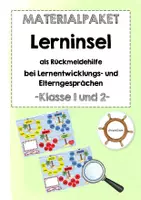Vorschau - Bildkarten - MATERIALPAKET Lerninselkarten Klasse 1 und 2 - Deckblatt