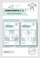 Vorschau - Arbeitsblätter - Kunstkartei 1 und 2: Zeit zum Kritzeln mit 50 Vorlagen - Deckblatt