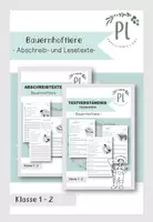 Vorschau - Stationenlernen - Sparpaket "Bauernhoftiere" (Abschreiben und Leseverständnis trainieren) - Deckblatt