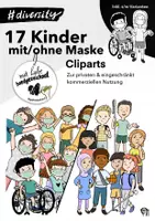 Vorschau - selbst erstellte Cliparts/Grafiken - Cliparts 34 Kinder mit+ohne Maske (#diversitykids) - Deckblatt