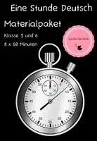 Vorschau - Arbeitsblätter - Materialpaket "Eine Stunde Deutsch" mit Teil 1 und 2 - Deckblatt