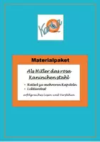 Vorschau - Arbeitsblätter - MATRERIALPAKET - "Als Hitler das rosa Kaninchen stahl" - 6 Rätsel und ein Test - Deckblatt