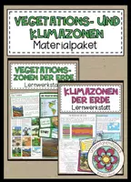 Vorschau - Stundenentwürfe - Vegetationszonen und Klimazonen - Sparpaket (Materialpaket) - Deckblatt