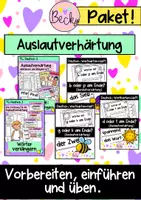 Vorschau - Unterrichtsreihen - Paket Auslautverhärtung (verlängern) - Deckblatt
