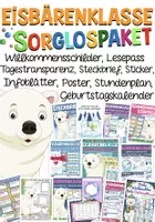 Vorschau - Arbeitsblätter - Eisbärklasse Klassentier Eisbär XXL Sorglospaket Klassenmaskottchen - Deckblatt