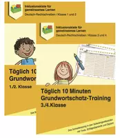 Vorschau - Arbeitsblätter - Sparpaket: Täglich 10 Minuten Grundwortschatz-Training für Klasse 1 bis 4 - Deckblatt