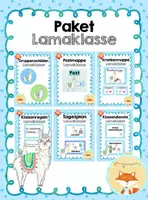 Vorschau - Merkblätter - Materialpaket - Lamaklasse - Deckblatt