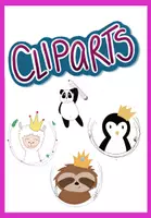 Vorschau - selbst erstellte Cliparts/Grafiken - Sparpaket Tiercliparts: 3 + 1 gratis - Deckblatt