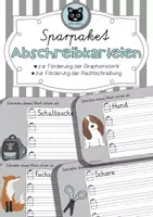 Vorschau - Arbeitsblätter - Sparpaket Abschreibkartei - wachsendes Materialpaket - Deckblatt