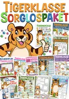 Vorschau - Mal- und Bastelvorlagen - Tigerklasse Sorglospaket Klassentier Tiger - Deckblatt