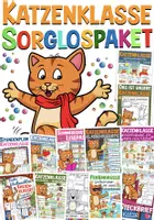 Vorschau - Arbeitsblätter - Katzenklasse Klassentier Katze XXL Sorglospaket - Deckblatt