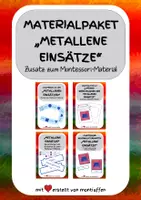 Vorschau - Arbeitsblätter - Materialpaket "Metallene Einsätze" - Zusatz zum Montessorimaterial - Deckblatt