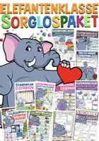 Vorschau - Arbeitsblätter - Elefantenklasse Klassentier Elefant Sorglospaket - Deckblatt