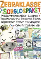 Vorschau - Arbeitsblätter - Zebraklasse Materialpaket Sorglospaket - Deckblatt