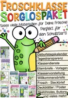 Vorschau - Arbeitsblätter - Froschklasse Klassentier Frosch Sorglospaket - Deckblatt