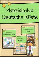 Vorschau - Arbeitsblätter - Materialpaket: Deutsche Küste - Deckblatt