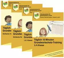 Vorschau - Arbeitsblätter - Sparpaket: Täglich 10 Minuten Grundwortschatz-Training für ALLE Kinder - Deckblatt