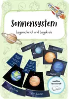Vorschau - Unterrichtsreihen - Legekreis und Legematerial zum Sonnensystem - Deckblatt