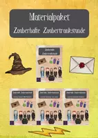 Vorschau - Arbeitsblätter - Materialpaket Zauberhafte Zaubertrankstunde (Harry Potter) - Deckblatt