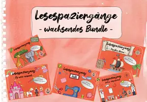 Vorschau - Arbeitsblätter - Lesespaziergänge (wachsendes Bundle!!) - Deckblatt