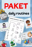 Vorschau - Spiele - Materialpaket - daily routines - Deckblatt