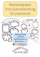Vorschau - Arbeitsblätter - Materialpaket Schuljahresanfang Grundschule - Deckblatt