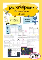 Vorschau - Arbeitsblätter - Materialpaket Zehnerpotenzen - Spiele und Arbeitsblätter - Deckblatt