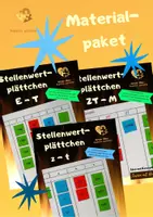 Vorschau - Fördermaterial/Inklusion - Materialpaket: Stellenwertplättchen (t - M) - Deckblatt