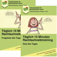 Vorschau - Arbeitsblätter - Sparpaket: Täglich 10 Minuten Rechtschreibtraining: Aussage- und Fragesätze - Deckblatt