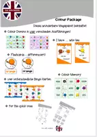Vorschau - Arbeitsblätter - Starterpaket "Colours" - Deckblatt