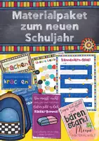 Vorschau - Arbeitsblätter - Materialpaket zum Schuljahresbeginn (Emoji-Version) Kennenlernspiele Klassenraumgestaltung Willkommensgruß - Deckblatt