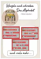 Vorschau - Arbeitsblätter - Materialpaket Würfeln und schreiben A - Z - Deckblatt
