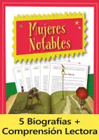 Vista previa - Hojas de trabajo - Mujeres Notables: 5 Biografías, Bundle - Portada