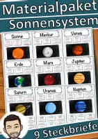 Vorschau - Stundenentwürfe - Sonnensystem - Materialpaket Sonnensystem - Deckblatt