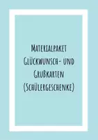 Vorschau - Arbeitsblätter - Materialpakete Grüße und Glückwunsche (zB Feriengrüße) - Deckblatt