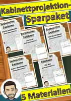 Vorschau - Unterrichtsreihen - Kabinettprojektion, Technisches Zeichnen (auch Homeschooling) - Materialpaket Technisches Zeichnen - Deckblatt